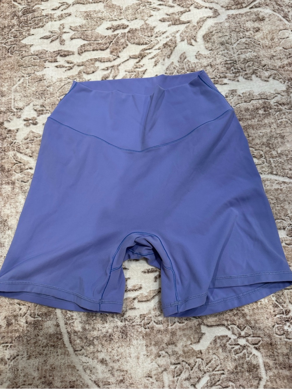 Women’s High-Waist Purple Bike Shorts